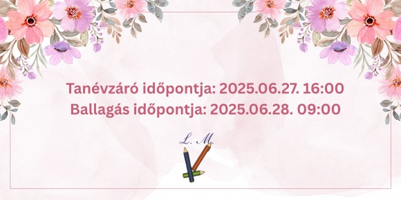 Tanévzáró és ballagás