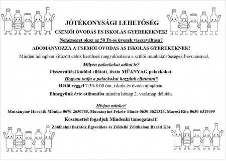 Jótékonysági lehetőség