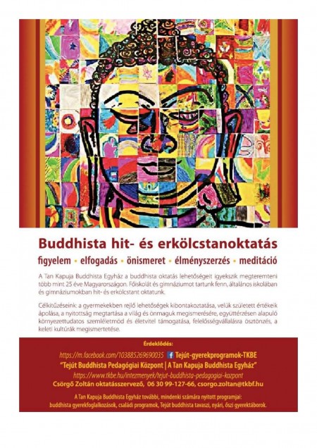 A Tan Kapuja buddhista oktatás tájékoztatója