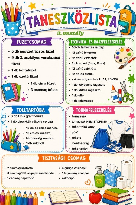 Taneszközlista